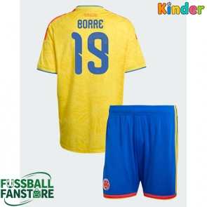 Kolumbien Rafael Santos Borre #19 Replik Heimtrikot Kinder WM 2026 Kurzarm (+ Kurze Hosen)